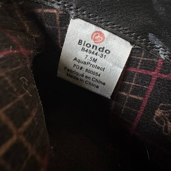 Blondo Isla Ankle Booties, pleaseAquaProtect Black Suede, Size 7.5 - Picture 14 of 15